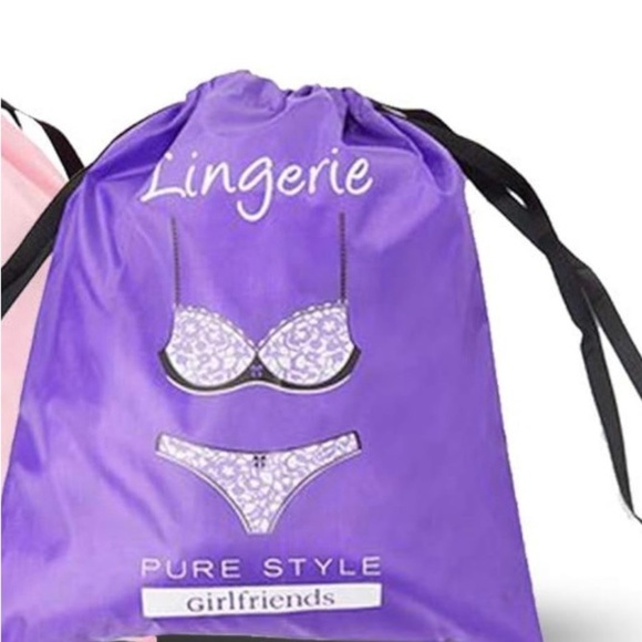 Travel Drawstring Bag Set: Shoe + Lingerie - Picture 2 of 4